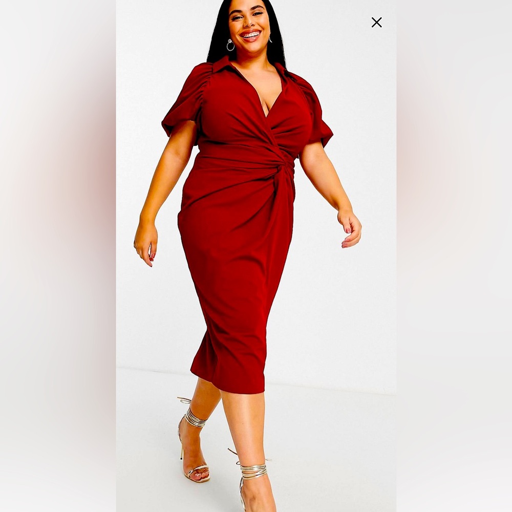 ASOS shirt knot dress size 18